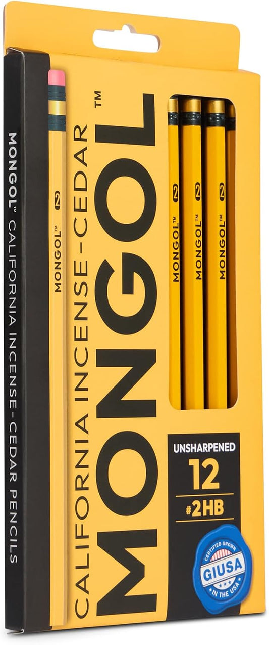 Mongol Classic Incense Cedar #2 Pencil - 12-Pack - Unsharpened