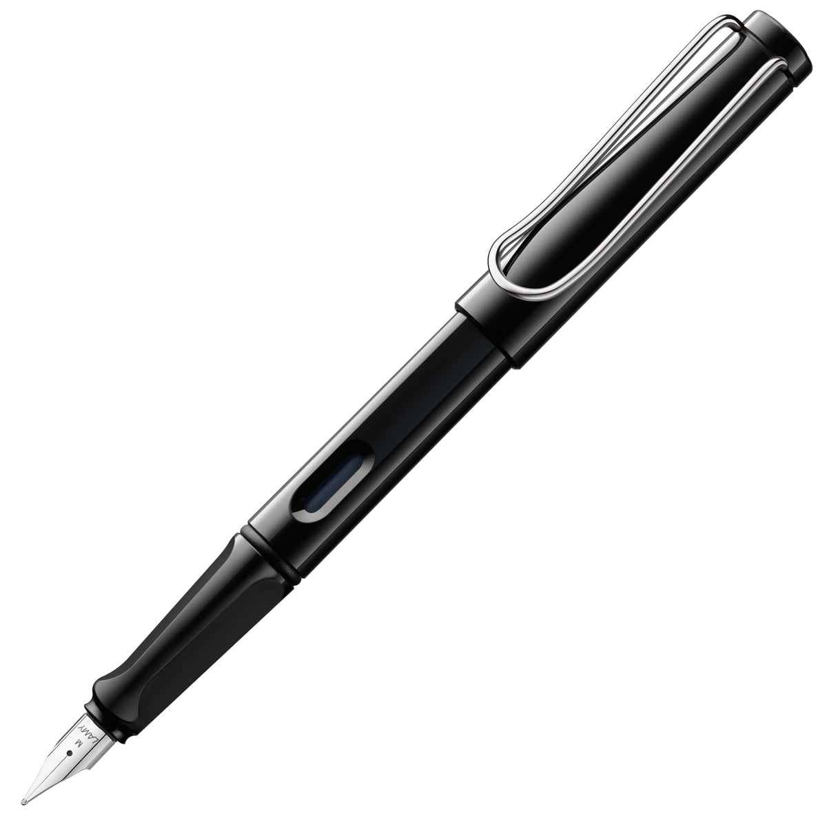LAMY safari yellow - Fountain Pen with ergonomic grip & polished steel nib in size M - ideal for any Writing & Calligraphy - including LAMY T 10 blue cartridge - Right-Handed