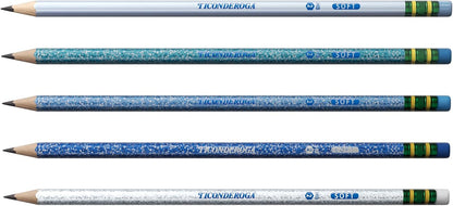 Ticonderoga Wood-Cased Pencils Pre-Sharpened, Arctic Blues, 10 Count