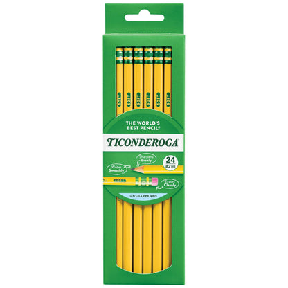 Ticonderoga Wood-Cased Pencils, Pre-Sharpened