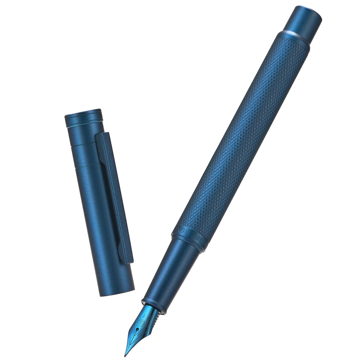 Asvine Black Forest Fountain Pen Fine Nib, Ink Cartridge Not Included, Classic Design with Converter and Metal Pen Case Set