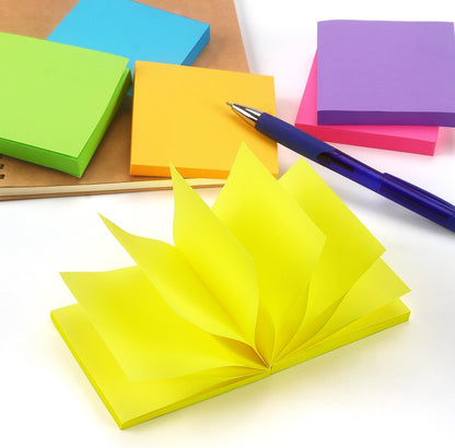 Pop-up Sticky Notes, 3x3 in, 24 Pads, 70 Sheets/Pad, Fluorescent Colors