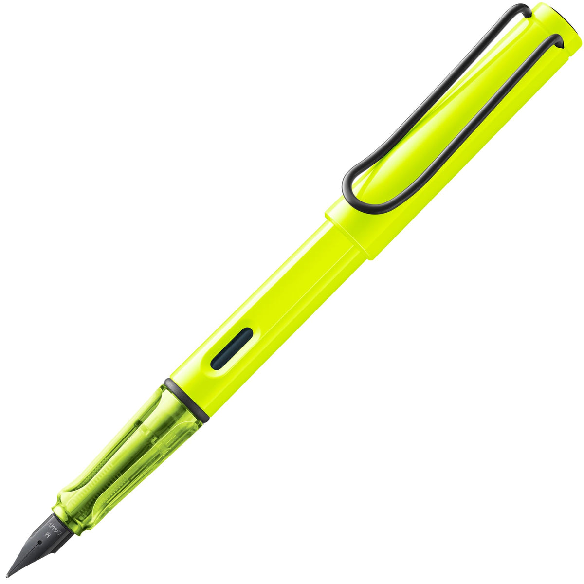 LAMY safari yellow - Fountain Pen with ergonomic grip & polished steel nib in size M - ideal for any Writing & Calligraphy - including LAMY T 10 blue cartridge - Right-Handed