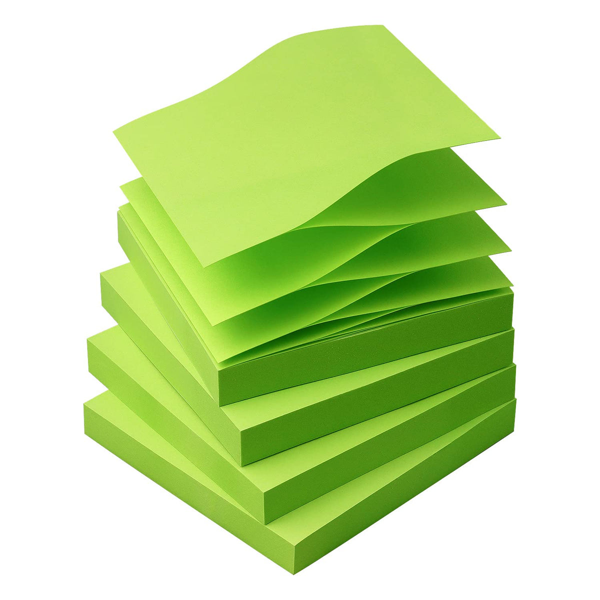 OSBOO Sticky Notes 3x3 Pop Up with 6 Bright Colors, 100 Sheets/Pad