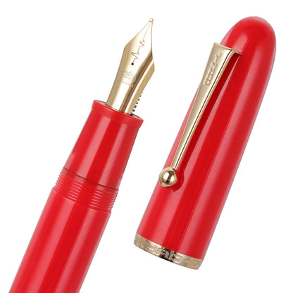 Jinhao 9019 Fountain Pen Dadao Series Green Acrylic #8 Heartbeat Fine Nib Large Converter Smooth Writing Instrument