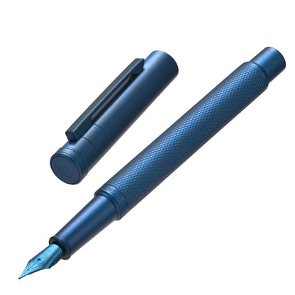 Asvine Black Forest Fountain Pen Fine Nib, Ink Cartridge Not Included, Classic Design with Converter and Metal Pen Case Set