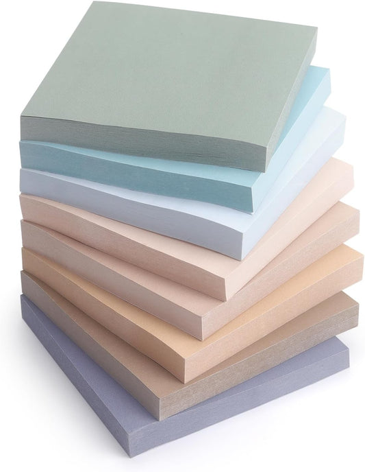 Eastern Wolf Sticky Notes, 3x3 Inch, 8Pads, Vintage Color, 80 Sheets/Pad