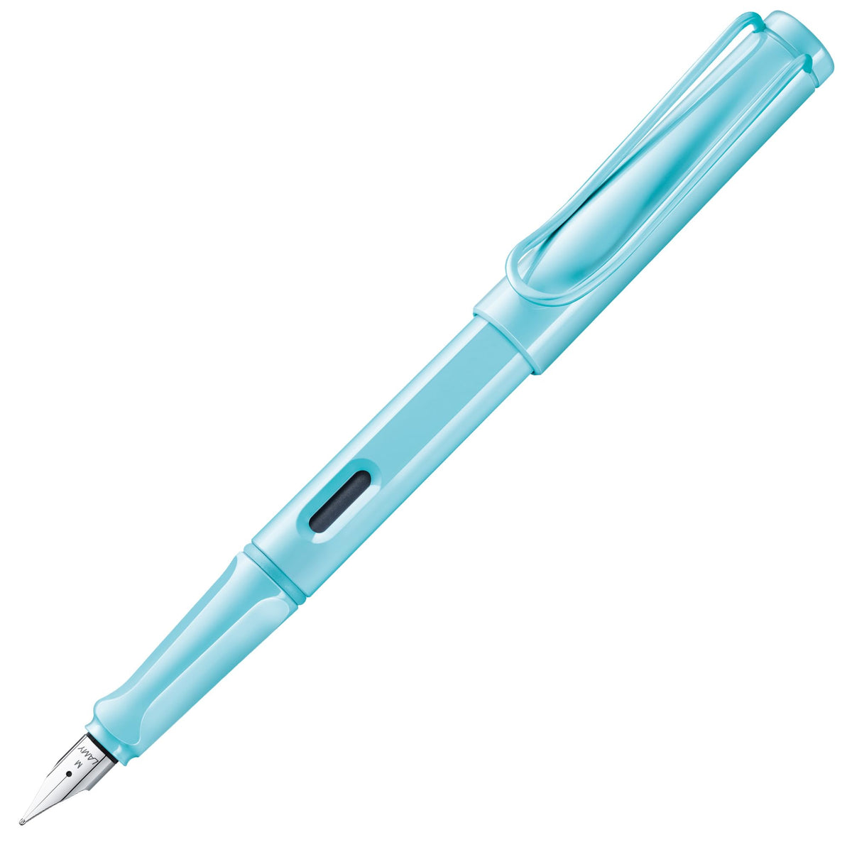 LAMY safari yellow - Fountain Pen with ergonomic grip & polished steel nib in size M - ideal for any Writing & Calligraphy - including LAMY T 10 blue cartridge - Right-Handed