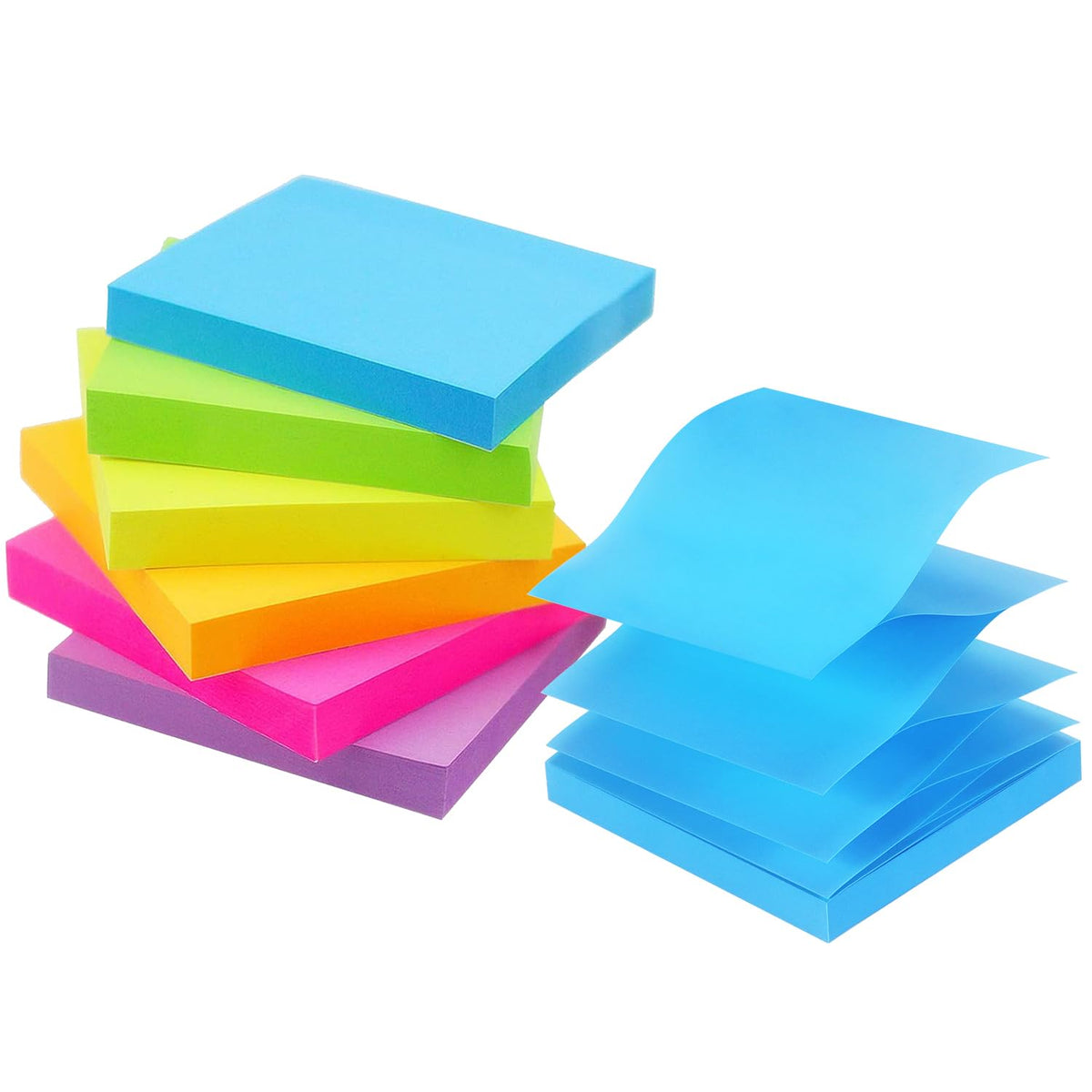 Early Buy Pop Up Sticky Notes 3x3 in, Yellow, 6 Pads, 100 Sheets, Refills