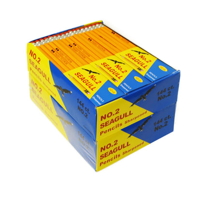 Seagull 288 Count Pre-Sharpened #2 HB Pencils with Erasers