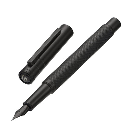 Hongdian 1861 Stainless Steel Fountain Pen Extra Fine Nib, Classic Design Smooth Writing Pen with Converter and Metal Pen Case Set