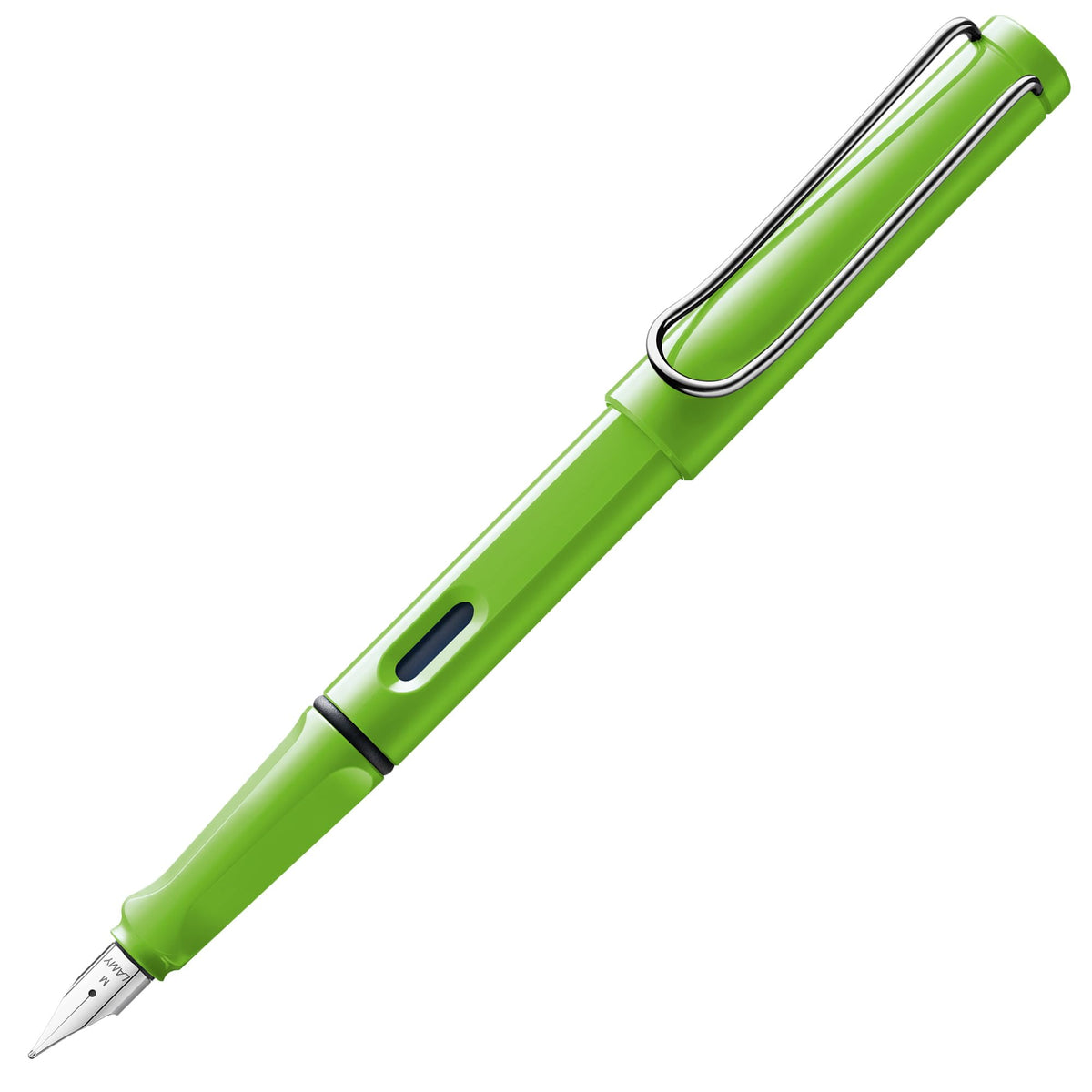 LAMY safari black - Fountain Pen with ergonomic grip & polished steel nib in size M - ideal for any Writing & Calligraphy - including LAMY T 10 blue cartridge - Right-Handed