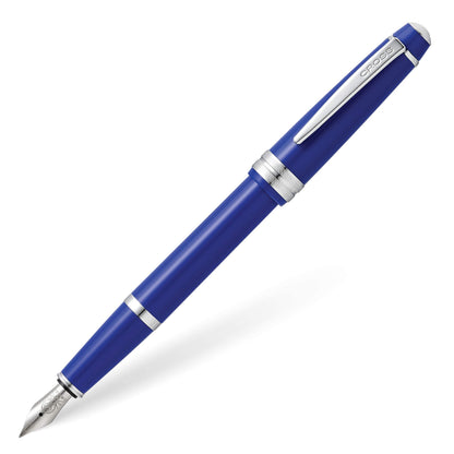 Cross Bailey Light Polished Blue Fountain Pen, Extra-Fine Nib