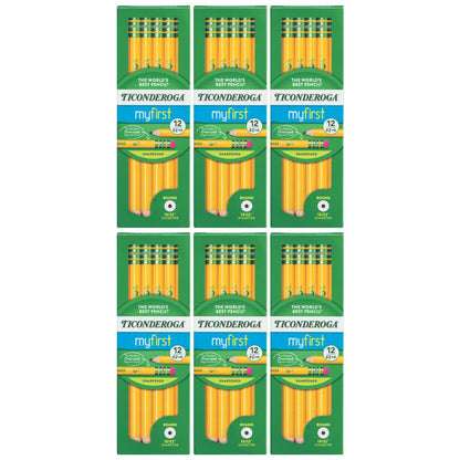 Ticonderoga My First Wood-Cased Pencils, Pre-Sharpened