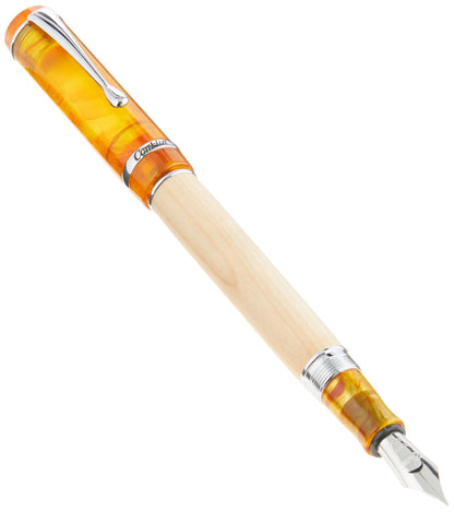 Conklin Duragraph Fountain Pen Ice Blue - 14K Omniflex Solid Gold Nib - Cool Blue Elegance & Superior Writing Performance - Ideal for Professionals