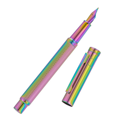 Asvine Black Forest Fountain Pen Fine Nib, Ink Cartridge Not Included, Classic Design with Converter and Metal Pen Case Set