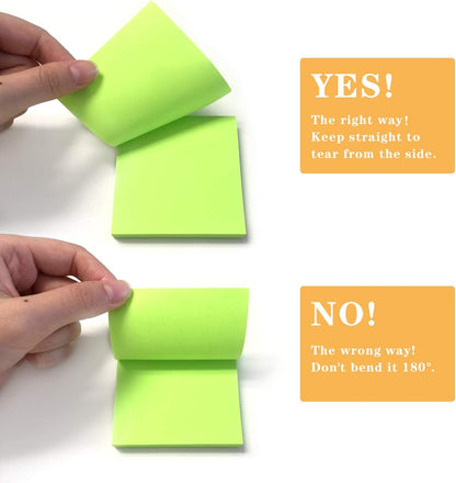 24 Pads Pop Up Sticky Notes 3x3 Refills 8 Bright Colors, 1920 Sheets