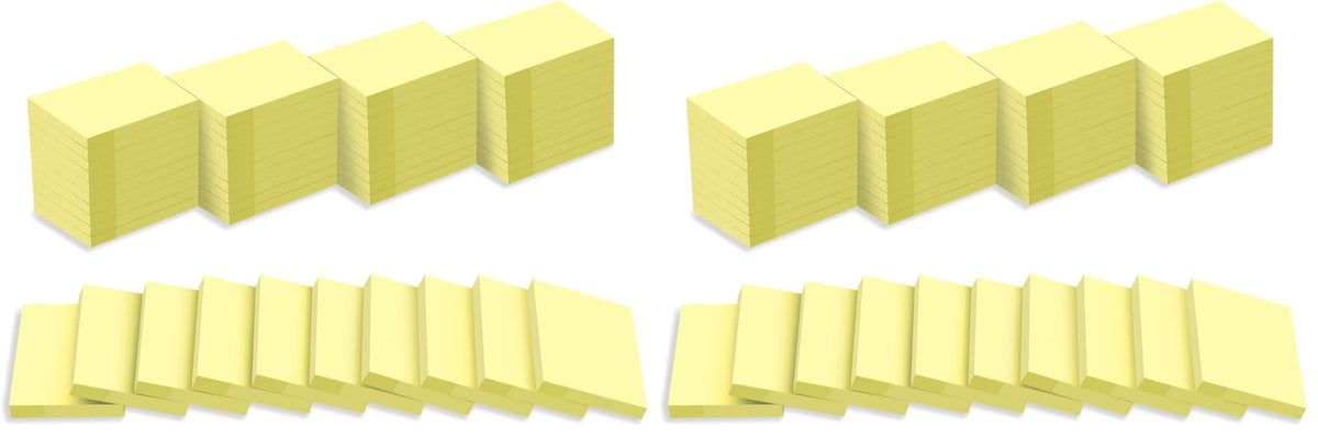 (50 Pads) Sticky Notes 1.5x2, 10 Colors Self Sticky Notes, Sticky Pads
