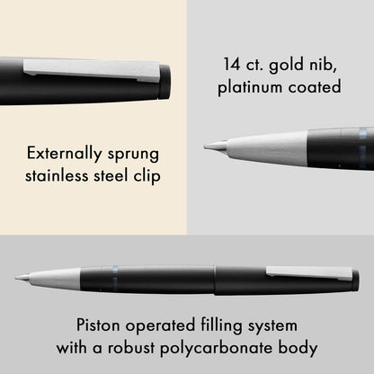 LAMY 2000 Matte Black Fountain Pen - Fine
