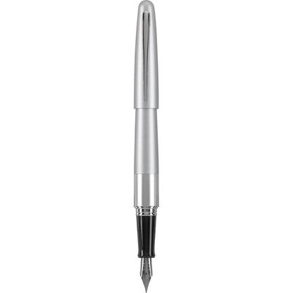 PILOT Metropolitan Collection Fountain Pen, Black Barrel, Classic Design, Medium Nib, Black Ink (91107)