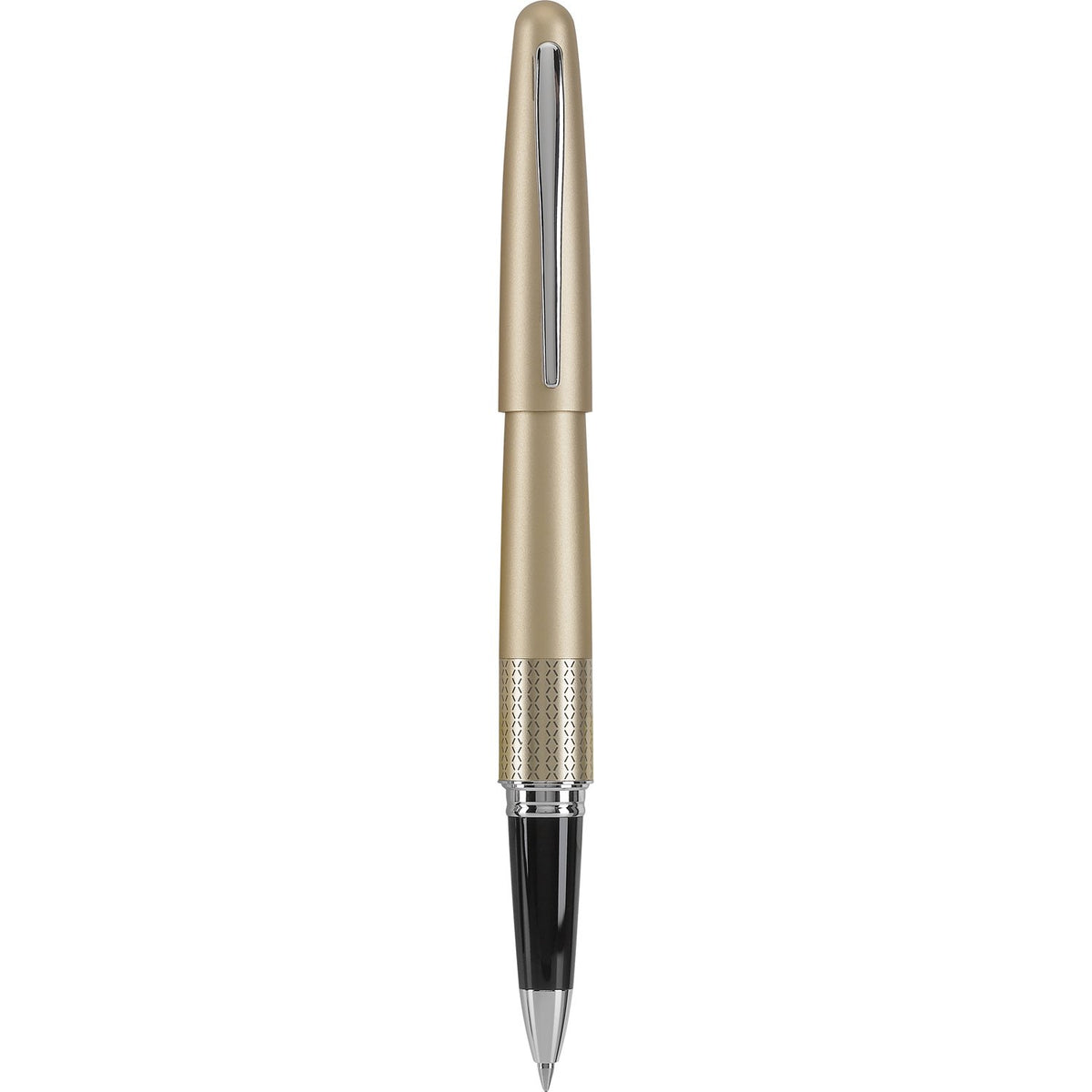 PILOT Metropolitan Collection Fountain Pen, Black Barrel, Classic Design, Medium Nib, Black Ink (91107)
