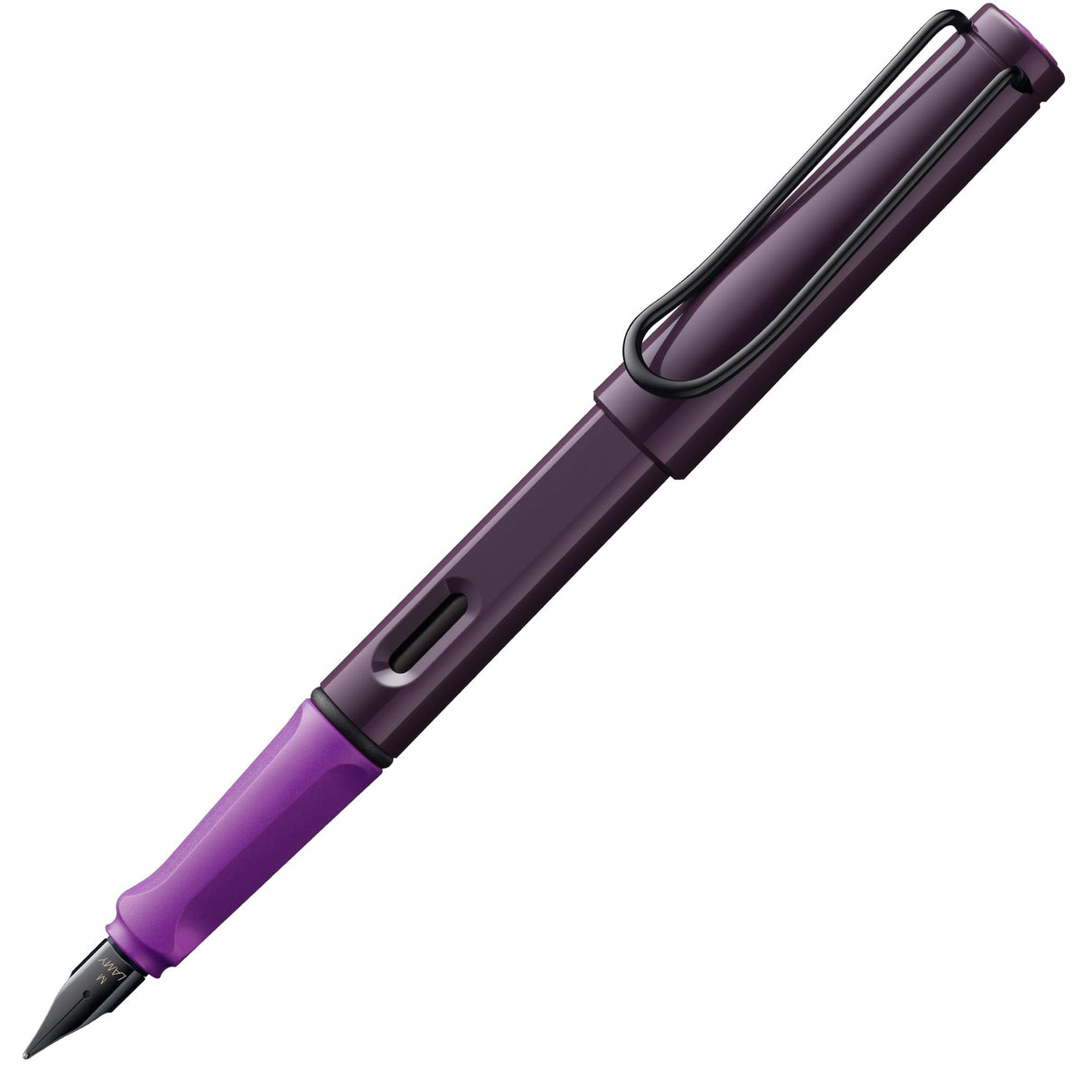 LAMY safari yellow - Fountain Pen with ergonomic grip & polished steel nib in size M - ideal for any Writing & Calligraphy - including LAMY T 10 blue cartridge - Right-Handed