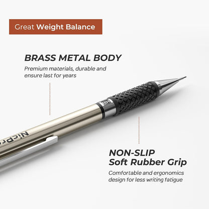 Nicpro 0.5 mm Art Mechanical Pencil Set in Storage Case, 3 PCS