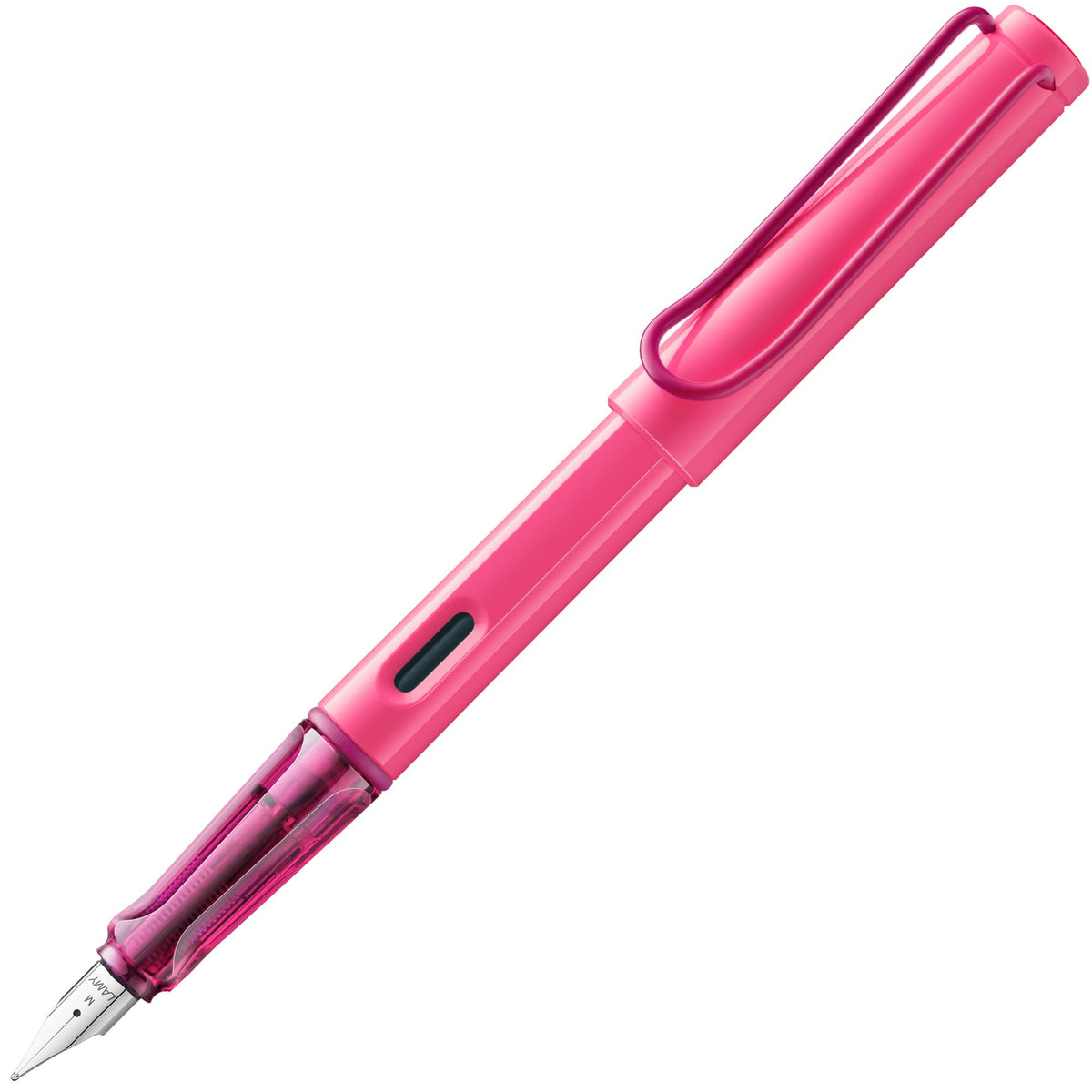 LAMY safari yellow - Fountain Pen with ergonomic grip & polished steel nib in size M - ideal for any Writing & Calligraphy - including LAMY T 10 blue cartridge - Right-Handed