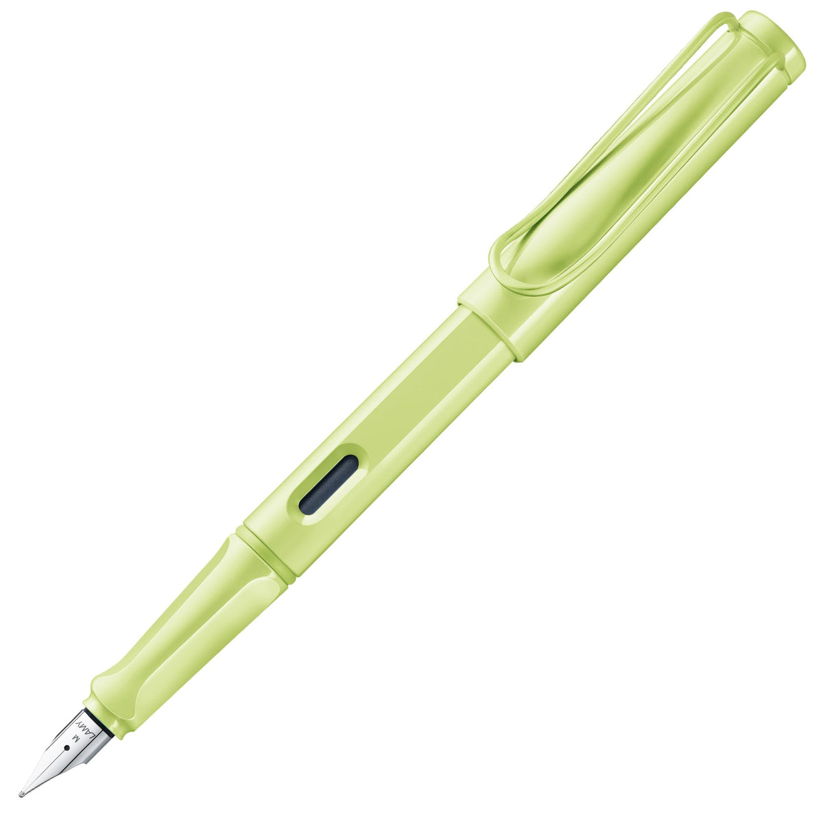 LAMY safari yellow - Fountain Pen with ergonomic grip & polished steel nib in size M - ideal for any Writing & Calligraphy - including LAMY T 10 blue cartridge - Right-Handed