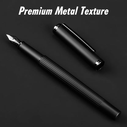 JINHAO Fountain Pen Fine Nib, Includes Ink Cartridges & Converter, Perfect Weight, Optimal Flow, No Skips