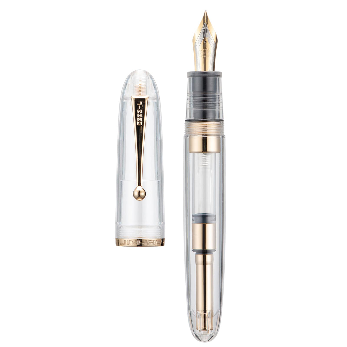 Jinhao 9019 Fountain Pen Dadao Series Green Acrylic #8 Heartbeat Fine Nib Large Converter Smooth Writing Instrument