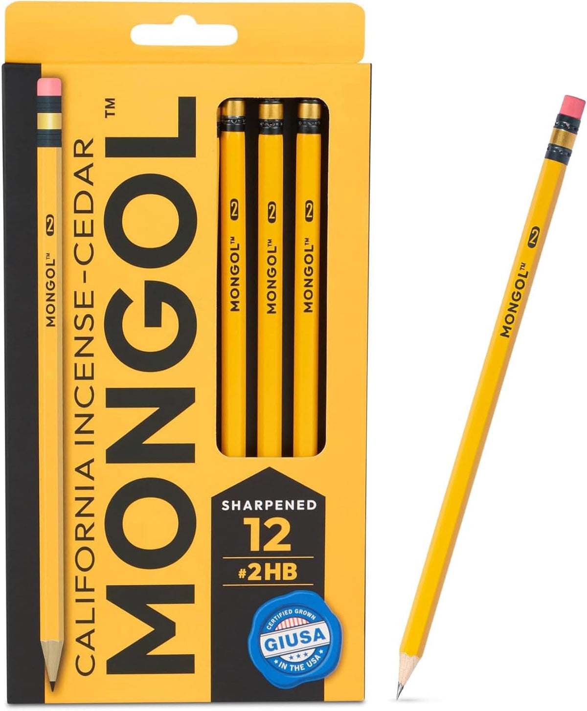 Mongol Classic Incense Cedar #2 Pencil - 12-Pack – Pre-sharpened