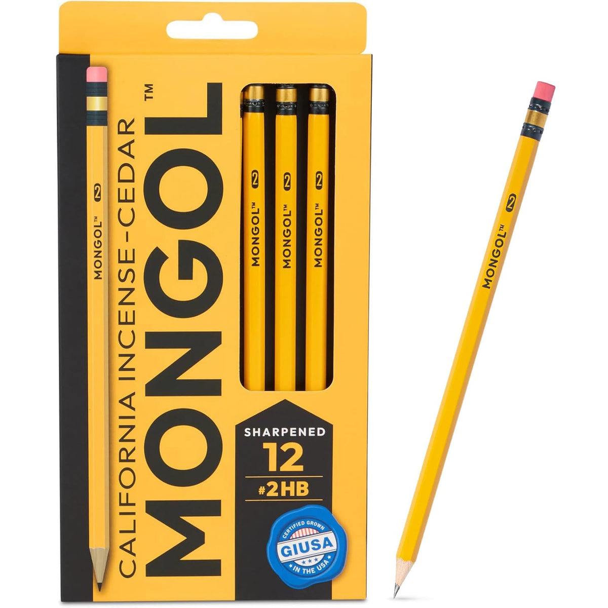 Mongol Classic Incense Cedar #2 Pencil - 12-Pack – Pre-sharpened