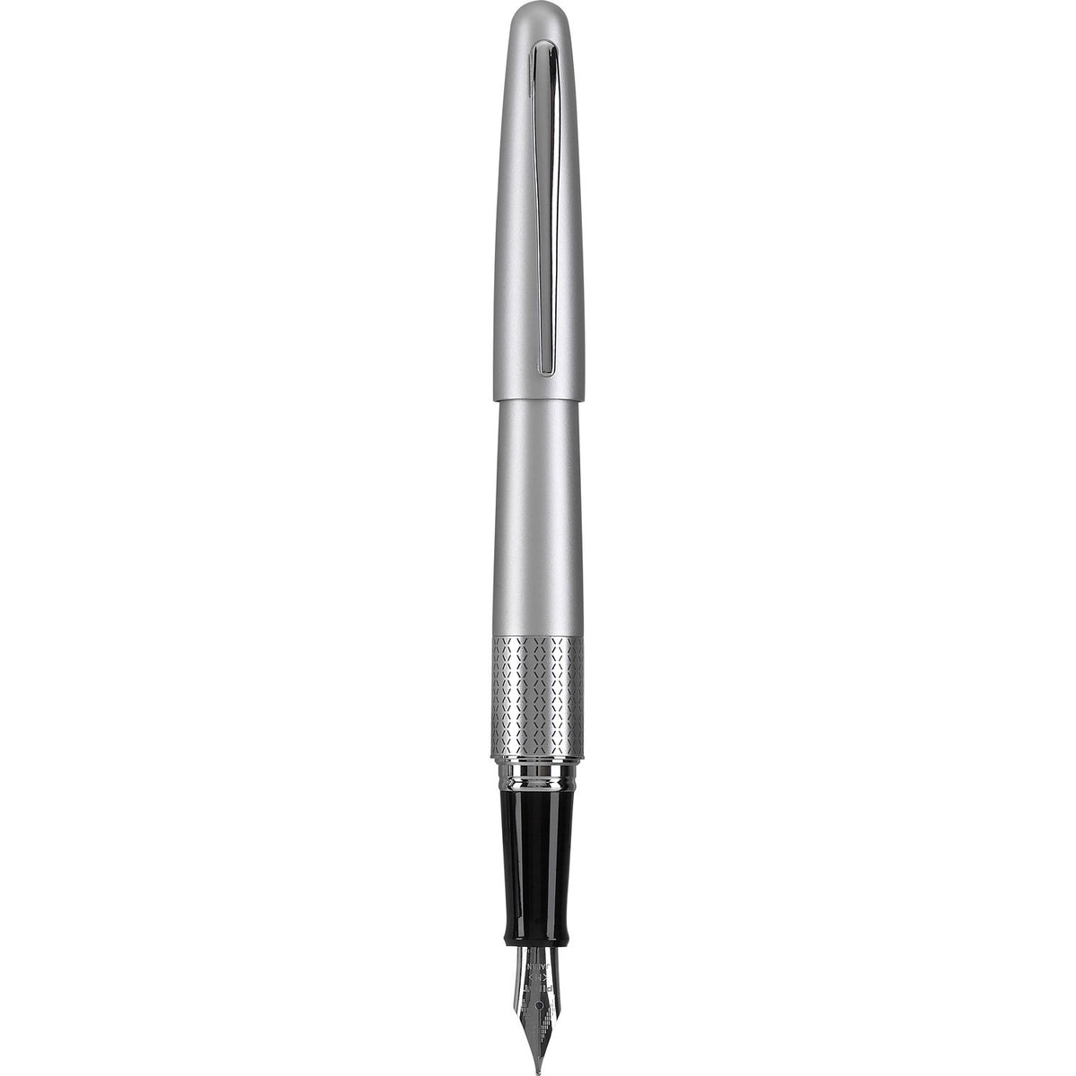 PILOT Metropolitan Collection Fountain Pen, Black Barrel, Classic Design, Medium Nib, Black Ink (91107)