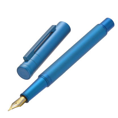 Hongdian 1861 Stainless Steel Fountain Pen Extra Fine Nib, Classic Design Smooth Writing Pen with Converter and Metal Pen Case Set