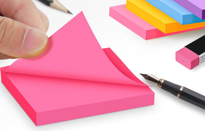 (18 Pads) Pop Up Sticky Notes 3x3in with 9 Bright Colors for Office, School