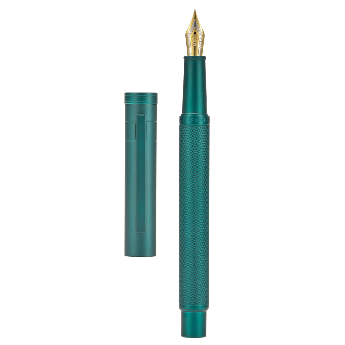 Hongdian Black Forest Fountain Pen Medium Nib Classic Design with Converter and Metal Pen Case Set