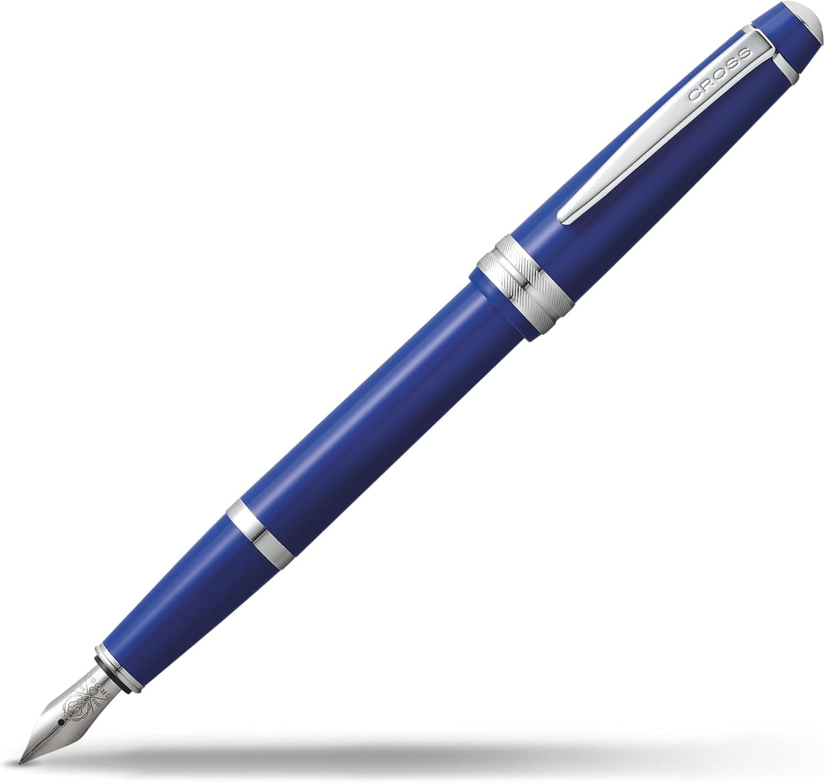 Cross Bailey Light Polished Blue Fountain Pen, Extra-Fine Nib