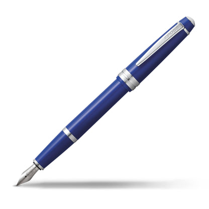 Cross Bailey Light Polished Blue Fountain Pen, Extra-Fine Nib
