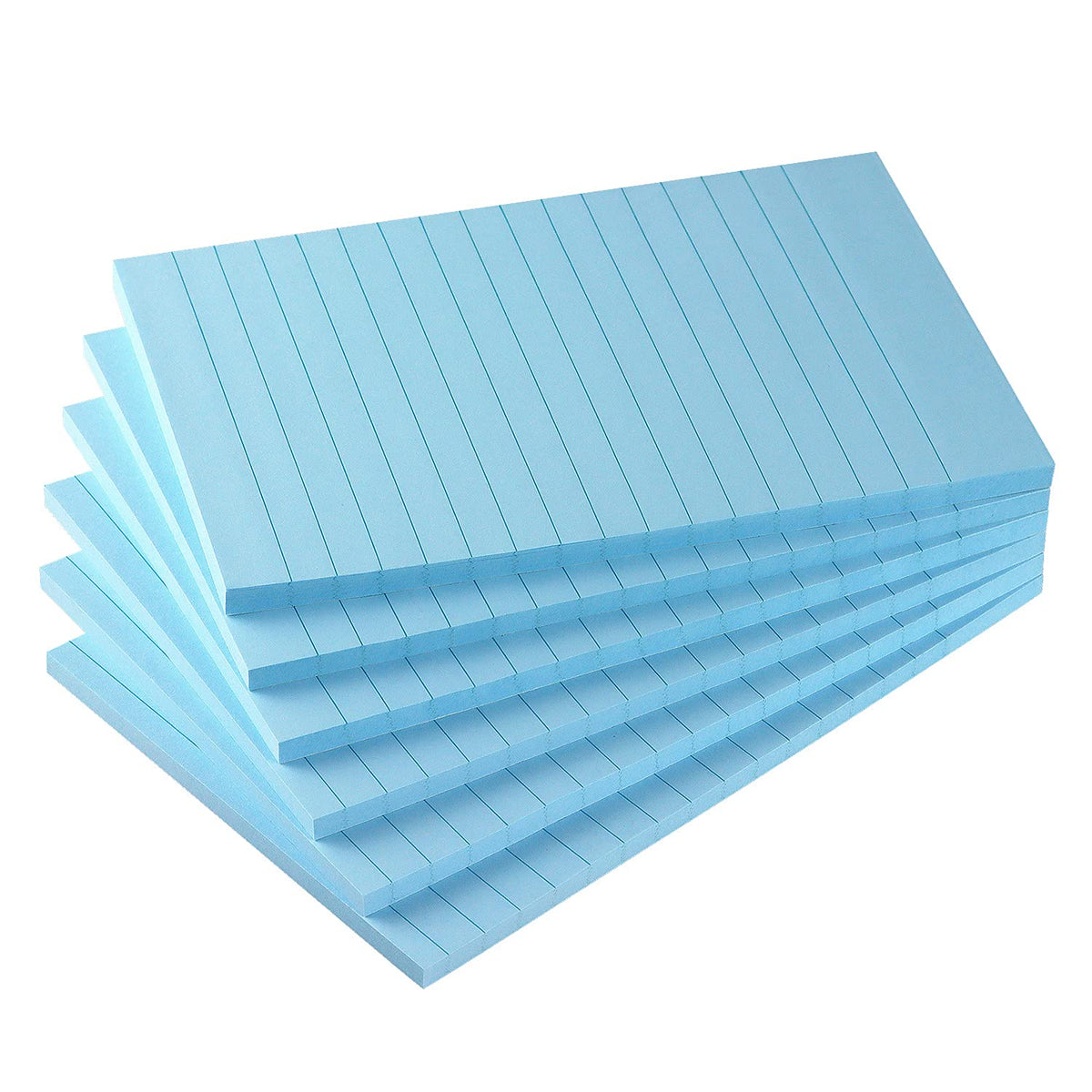 Early Buy Lined Sticky Notes 4x6 in, 6 Pads, 45 Sheets/Pad, Yellow