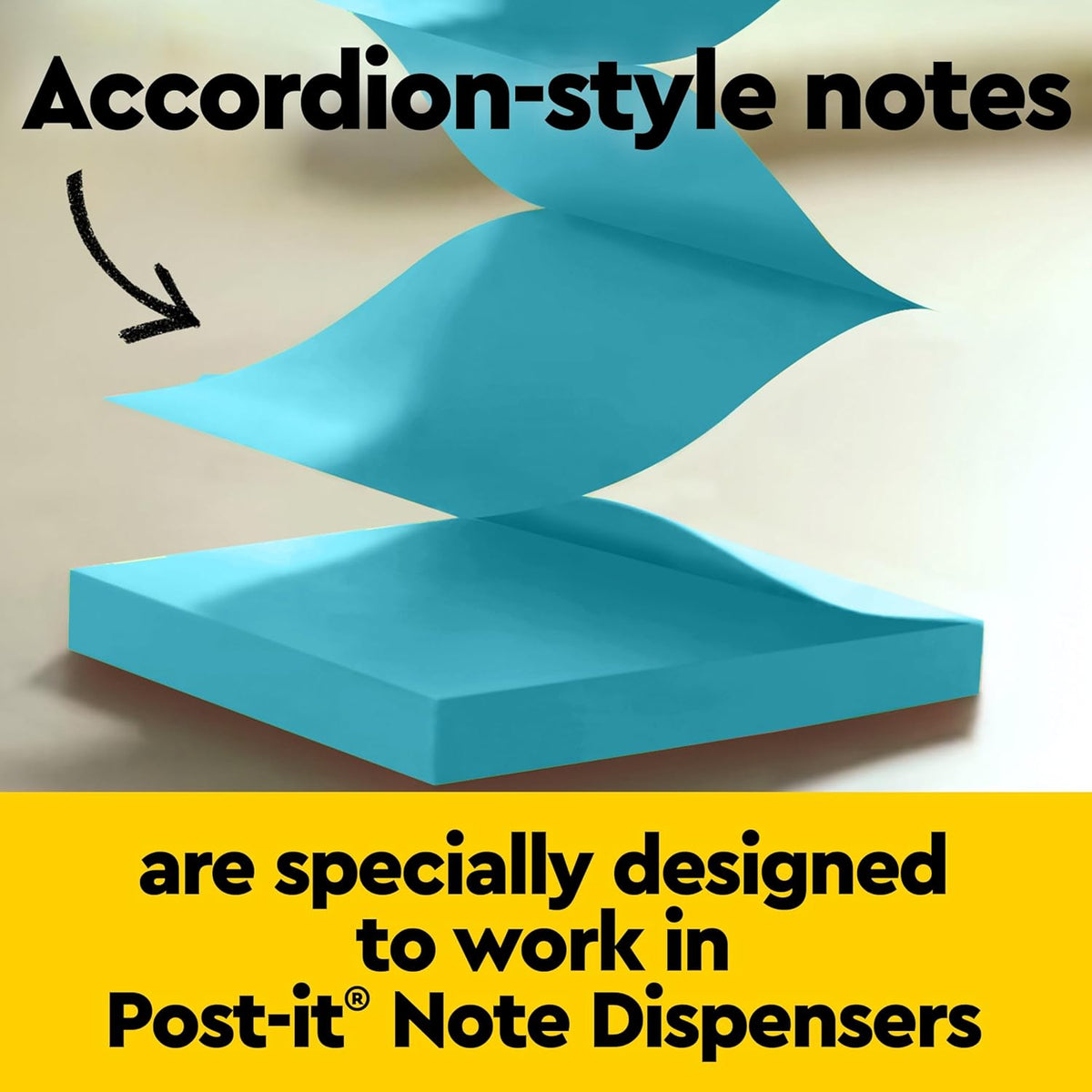 Post-it Recycled Super Sticky Pop-Up Notes, 3" x 3", 18 Pads/Pk