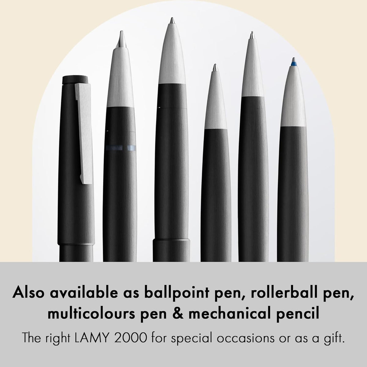 LAMY 2000 Matte Black Fountain Pen - Fine