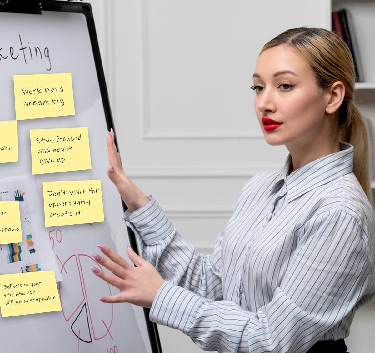 12 Pads Sticky Notes Large, 3 x 5'' Self-Stick Note Pads Recyclable,100 Sheets/Pad Super Sticking Power 76x127mm,1200 Sheets Clean Removal Notepads, Easy to Post for Note Taking,to Do Lists(Yellow)