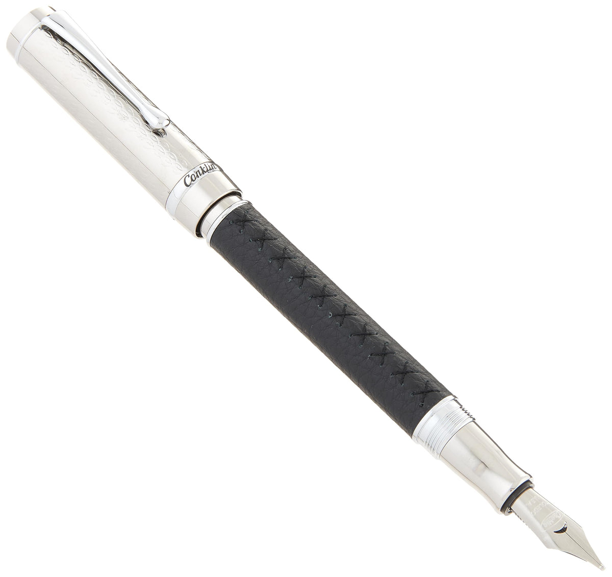 Conklin Duragraph Fountain Pen Ice Blue - 14K Omniflex Solid Gold Nib - Cool Blue Elegance & Superior Writing Performance - Ideal for Professionals