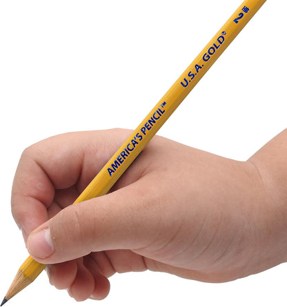 Write Dudes USA Gold Premium Cedar No. 2 Pre-Sharpened Pencils 12-Count (DDR56)
