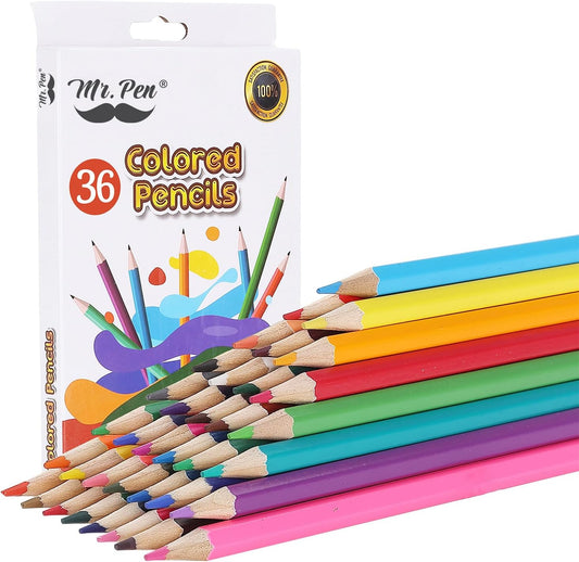 Mr. Pen- Colored Pencils for Kids, 36 Pack, Soft Core Pre-Sharpened