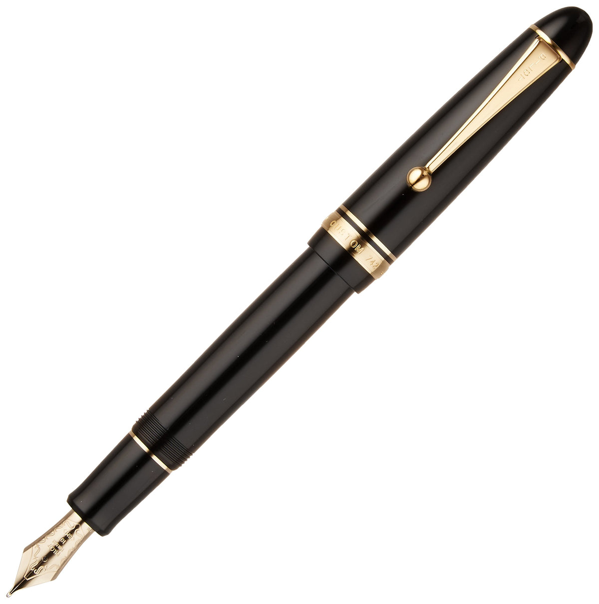 Pilot Fountain Pen Custom 742, Black Body, EF-Nib (FKK-2000R-B-EF)