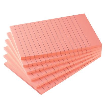 Early Buy Lined Sticky Notes 4x6 in, 6 Pads, 45 Sheets/Pad, Yellow