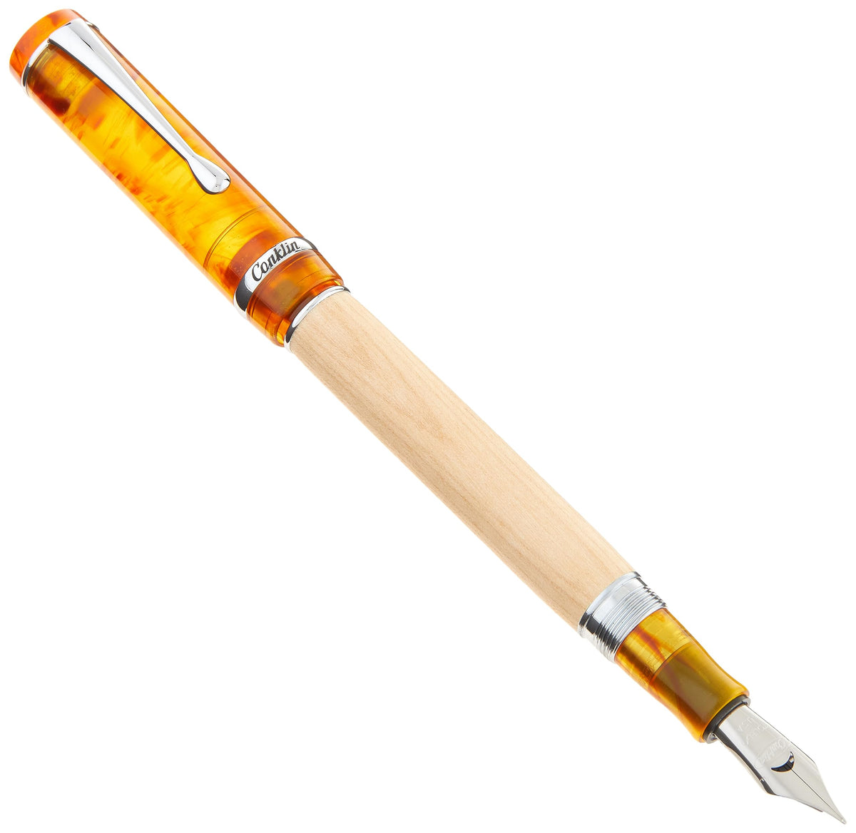 Conklin Duragraph Fountain Pen Ice Blue - 14K Omniflex Solid Gold Nib - Cool Blue Elegance & Superior Writing Performance - Ideal for Professionals