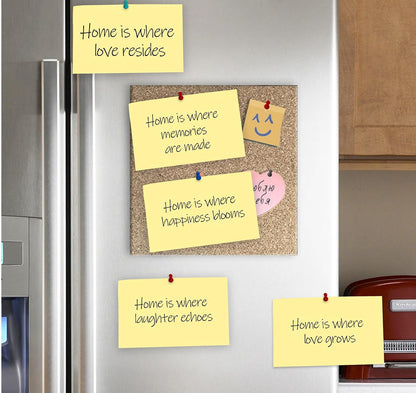 12 Pads Sticky Notes Large, 3 x 5'' Self-Stick Note Pads Recyclable,100 Sheets/Pad Super Sticking Power 76x127mm,1200 Sheets Clean Removal Notepads, Easy to Post for Note Taking,to Do Lists(Yellow)